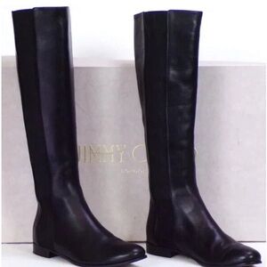 Jimmy choo leather boots, below the knee